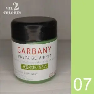 07. Pasta de vidrio Verde claro
