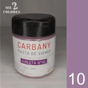 10. Pasta de vidrio Violeta