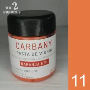 11. Pasta de vidrio Naranja
