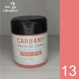 13. Pasta de vidrio Rosa