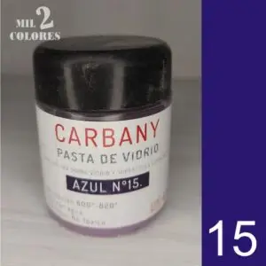 15. Pasta de vidrio Azul marino