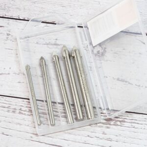 Set de 5 mechas punta de flecha para vidrio