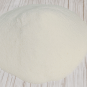 Polvo de vidrio transparente