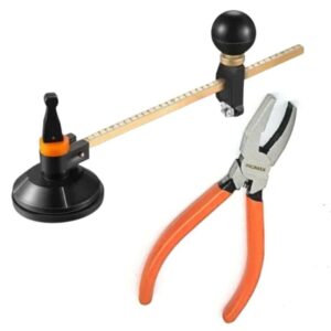 Set de corte circular: cortavidrio circular de 40cm + pinza de morder
