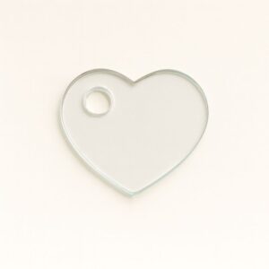 Corazón 3cm con perforación