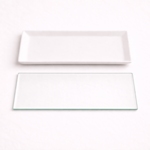 Vidrio 10x30cm para molde de bandeja- 2mm