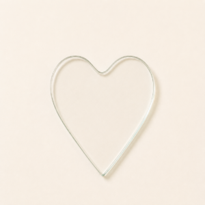 Corazón alargado 4cm x 5.5cm